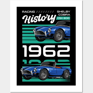 Vintage Cobra Car Posters and Art